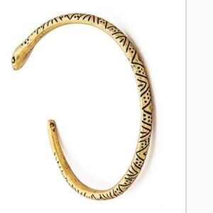 NEW Madewell Gold Cuff Bohemian Snake Bracelet NWT